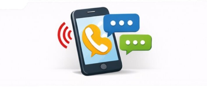 Phone and chat bubbles icon
