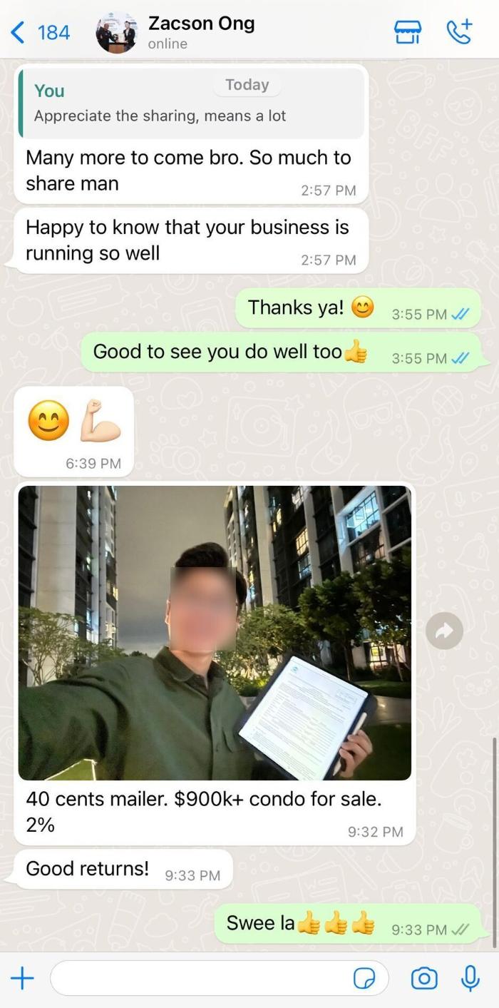 Real client feedback from a property agent who used HappiMail's flyer distribution